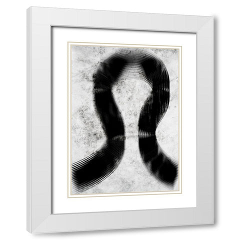 Drift White Modern Wood Framed Art Print with Double Matting by Elmoudden, Omar