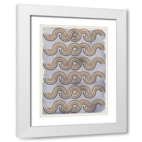 Psycho rainbow White Modern Wood Framed Art Print with Double Matting by Elmoudden, Omar