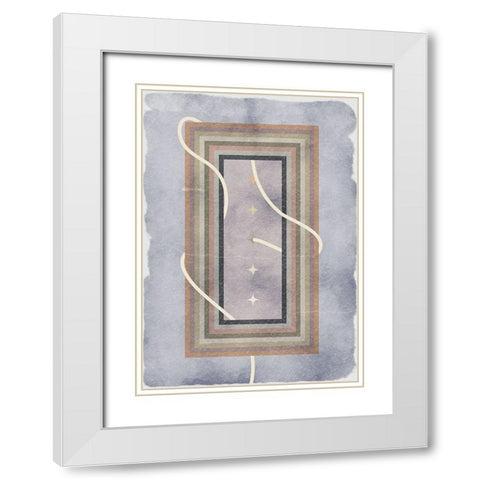 Soul in a frame White Modern Wood Framed Art Print with Double Matting by Elmoudden, Omar