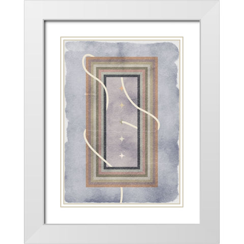 Soul in a frame White Modern Wood Framed Art Print with Double Matting by Elmoudden, Omar