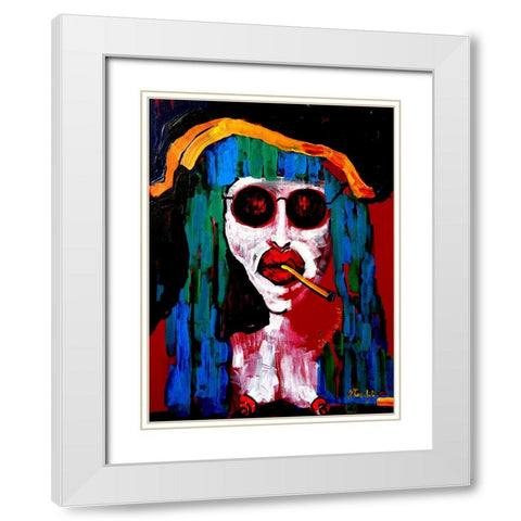Richard White Modern Wood Framed Art Print with Double Matting by Belickiene, Julija