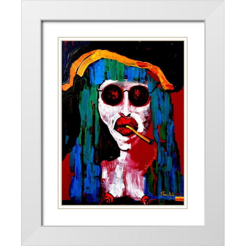 Richard White Modern Wood Framed Art Print with Double Matting by Belickiene, Julija