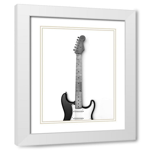 Bluesbreaker White Modern Wood Framed Art Print with Double Matting by Drake, David