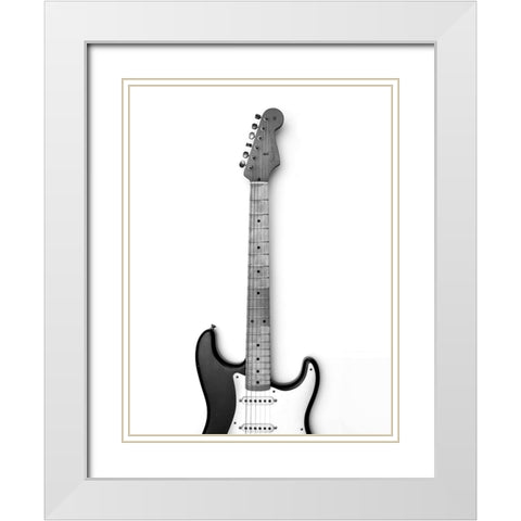 Bluesbreaker White Modern Wood Framed Art Print with Double Matting by Drake, David