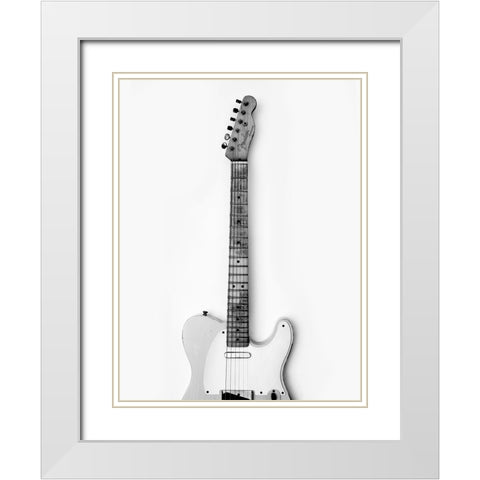 Twang Thang White Modern Wood Framed Art Print with Double Matting by Drake, David