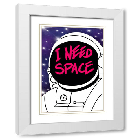 I need spece White Modern Wood Framed Art Print with Double Matting by Harstedt, Tomas