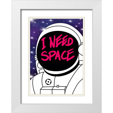 I need spece White Modern Wood Framed Art Print with Double Matting by Harstedt, Tomas