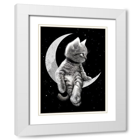 Dreamer2023 White Modern Wood Framed Art Print with Double Matting by Lawless, Adam