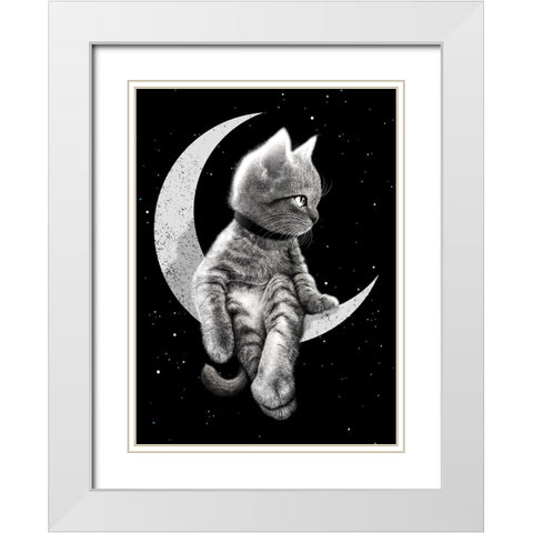 Dreamer2023 White Modern Wood Framed Art Print with Double Matting by Lawless, Adam