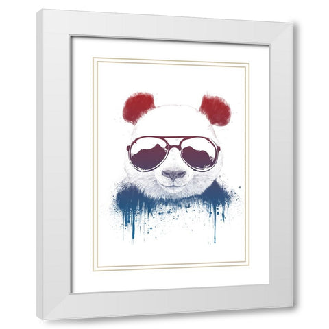 Stay Cool II White Modern Wood Framed Art Print with Double Matting by Solti, Balazs