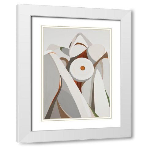 Home II White Modern Wood Framed Art Print with Double Matting by Florea, Simona