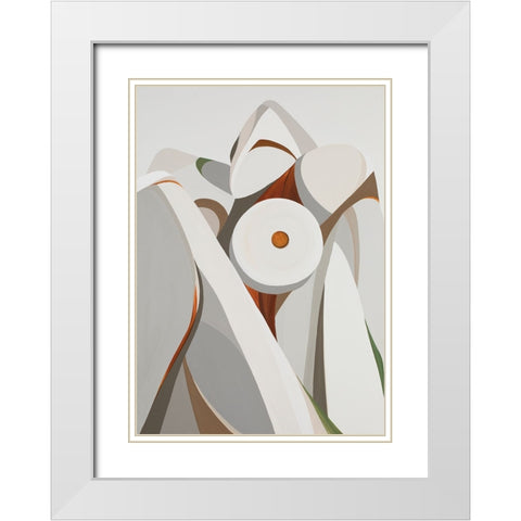 Home II White Modern Wood Framed Art Print with Double Matting by Florea, Simona