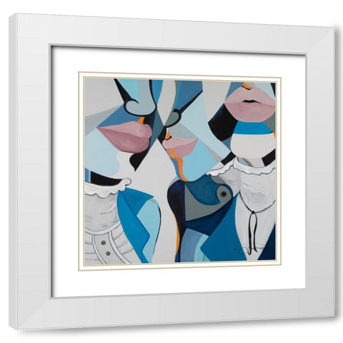 The Pankhursts White Modern Wood Framed Art Print with Double Matting by Florea, Simona