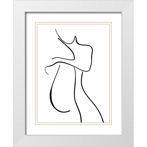 Daydreaming I White Modern Wood Framed Art Print with Double Matting by Laiz Blursbyai, Rosana