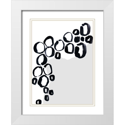 Baigh I White Modern Wood Framed Art Print with Double Matting by Laiz Blursbyai, Rosana