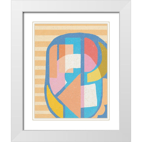Signs a Block White Modern Wood Framed Art Print with Double Matting by Demir, Aylin