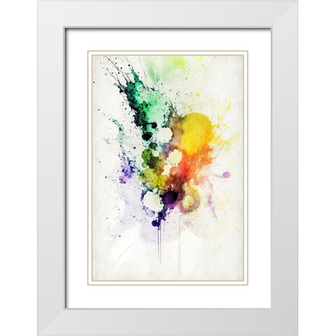 Fluid Dreams White Modern Wood Framed Art Print with Double Matting by Mauro