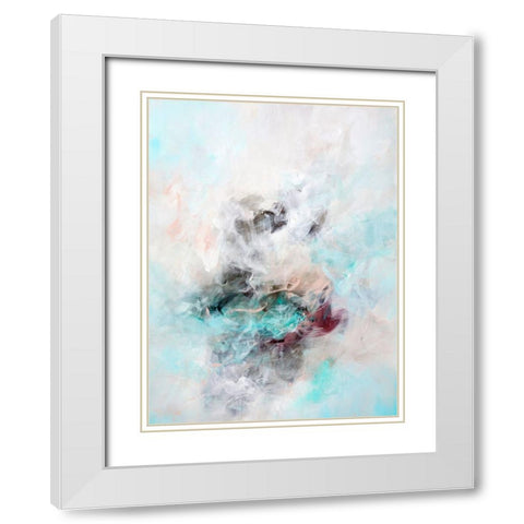 Chilled by the Ocean wind White Modern Wood Framed Art Print with Double Matting by Wattre, Francoise