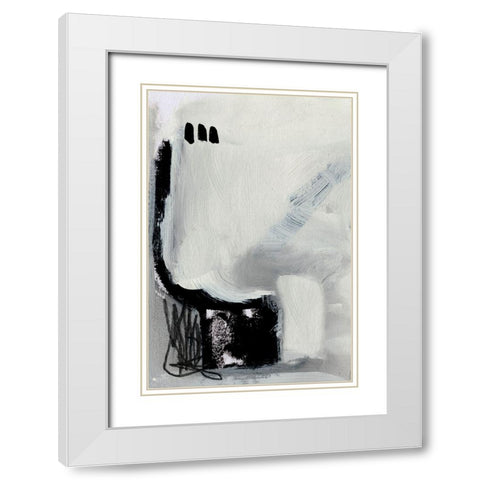 Beyond No2 White Modern Wood Framed Art Print with Double Matting by Hobday, Dan