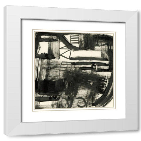 Market White Modern Wood Framed Art Print with Double Matting by Hobday, Dan