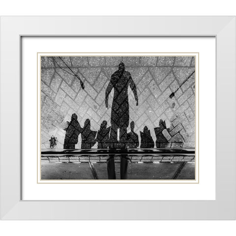 The Power Of The Song White Modern Wood Framed Art Print with Double Matting by Stefan, Jacek