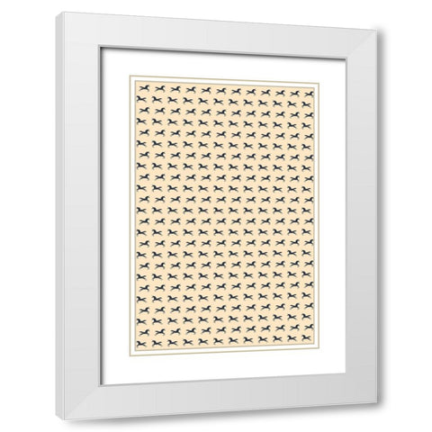 Unicorns Are Real NAo1 White Modern Wood Framed Art Print with Double Matting by Bodart, Florent