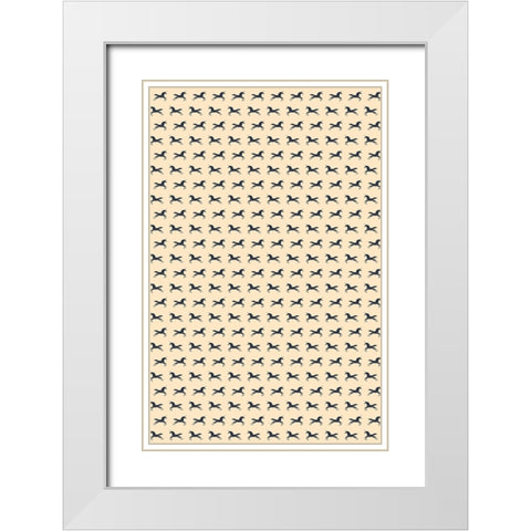 Unicorns Are Real NAo1 White Modern Wood Framed Art Print with Double Matting by Bodart, Florent
