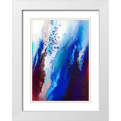 Acclivity White Modern Wood Framed Art Print with Double Matting by Storms, Alyson