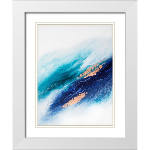 Calming Serenity White Modern Wood Framed Art Print with Double Matting by Storms, Alyson