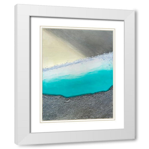 Desert Oasis 1 White Modern Wood Framed Art Print with Double Matting by Storms, Alyson