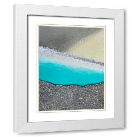 Desert Oasis 2 White Modern Wood Framed Art Print with Double Matting by Storms, Alyson