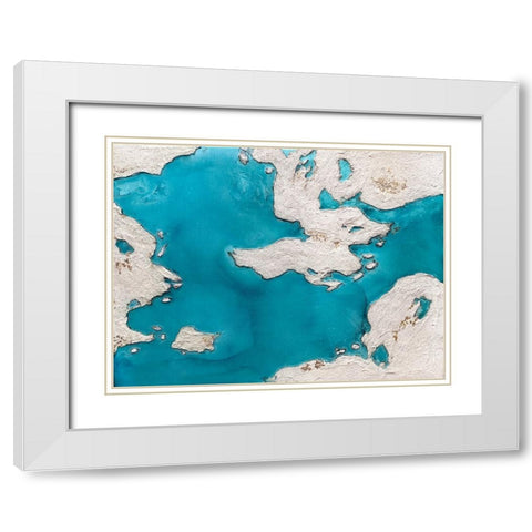 Great Barrier Reef White Modern Wood Framed Art Print with Double Matting by Storms, Alyson