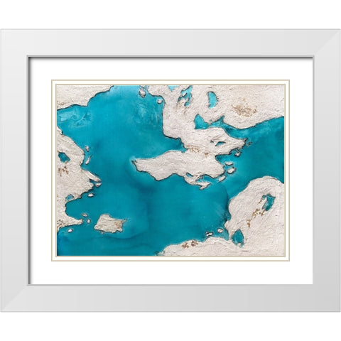 Great Barrier Reef White Modern Wood Framed Art Print with Double Matting by Storms, Alyson