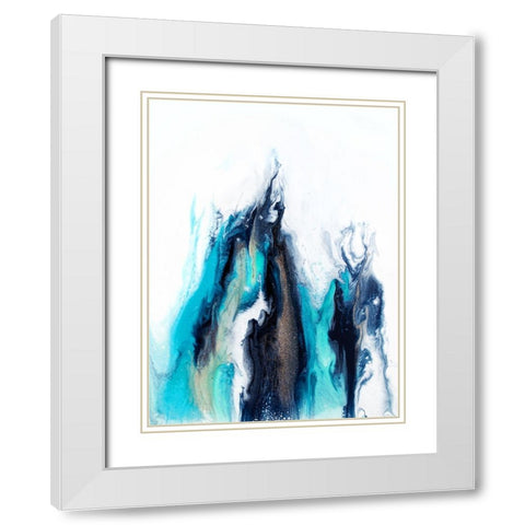 Halophila White Modern Wood Framed Art Print with Double Matting by Storms, Alyson