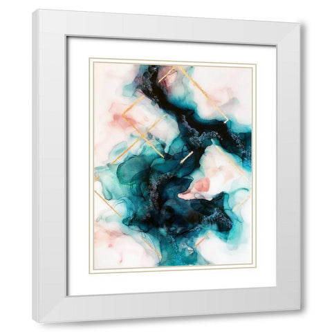 Illumination White Modern Wood Framed Art Print with Double Matting by Storms, Alyson
