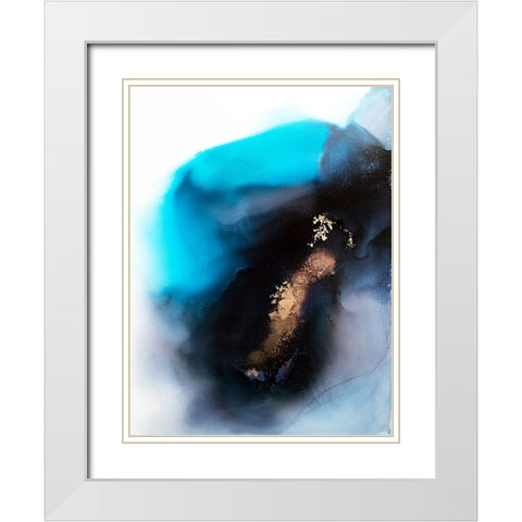 Inception White Modern Wood Framed Art Print with Double Matting by Storms, Alyson