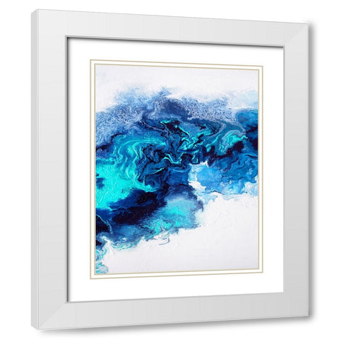 Rainbow Smoke 1 White Modern Wood Framed Art Print with Double Matting by Storms, Alyson