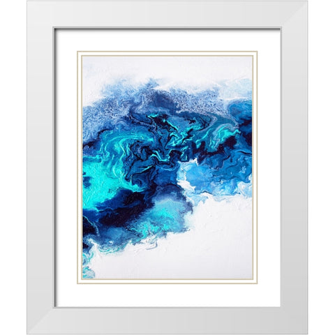 Rainbow Smoke 1 White Modern Wood Framed Art Print with Double Matting by Storms, Alyson