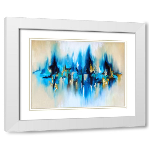 Reflection White Modern Wood Framed Art Print with Double Matting by Storms, Alyson