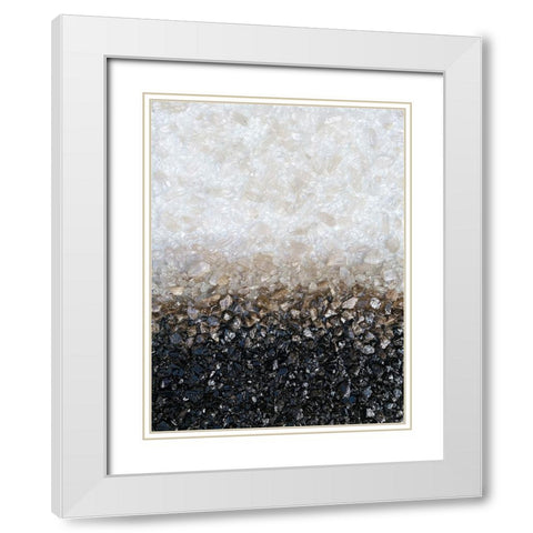 Smoky Crystal White Modern Wood Framed Art Print with Double Matting by Storms, Alyson