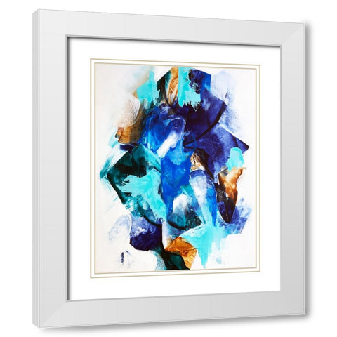 Synthesis White Modern Wood Framed Art Print with Double Matting by Storms, Alyson