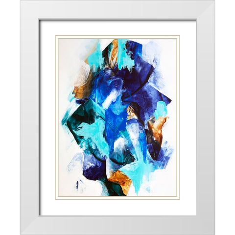 Synthesis White Modern Wood Framed Art Print with Double Matting by Storms, Alyson
