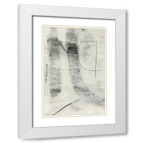 Real No1 White Modern Wood Framed Art Print with Double Matting by Hobday, Dan