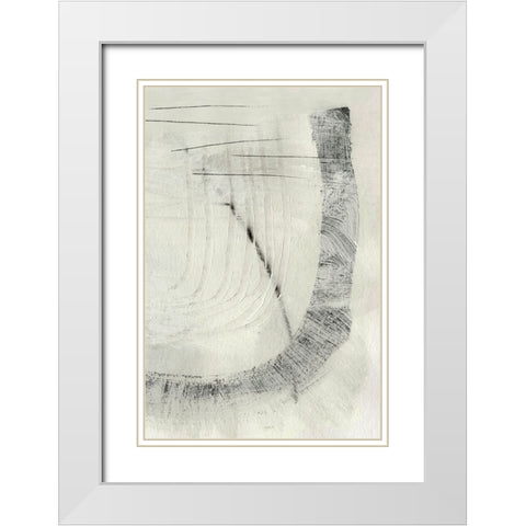 Real No2 White Modern Wood Framed Art Print with Double Matting by Hobday, Dan