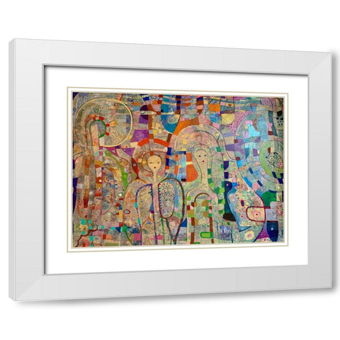 Angels Among Us 2020 White Modern Wood Framed Art Print with Double Matting by Loebelsohn, Alise