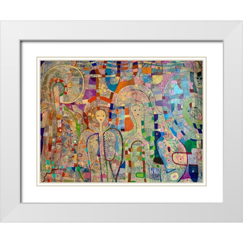 Angels Among Us 2020 White Modern Wood Framed Art Print with Double Matting by Loebelsohn, Alise