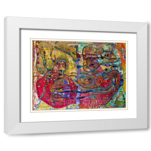 Baby White Modern Wood Framed Art Print with Double Matting by Loebelsohn, Alise