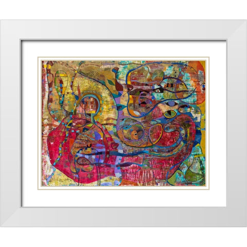 Baby White Modern Wood Framed Art Print with Double Matting by Loebelsohn, Alise