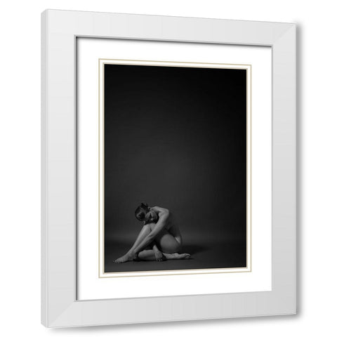 Meredith White Modern Wood Framed Art Print with Double Matting by EC Photography