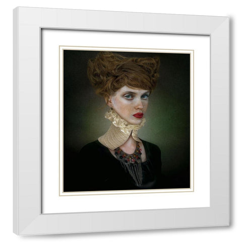 *** White Modern Wood Framed Art Print with Double Matting by Melik-Nubarova, Svetlana